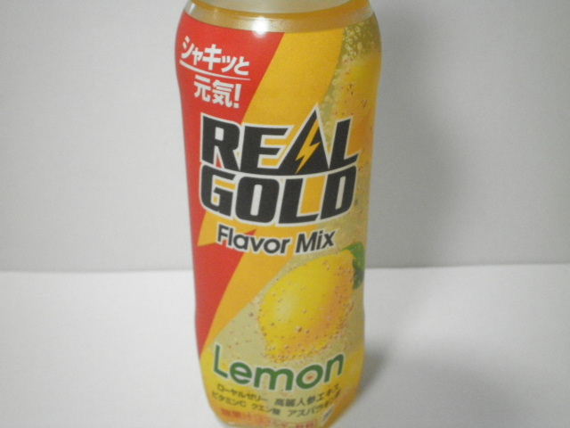 【エナジードリンク】：「リアルゴールド フレーバーミックス レモン」